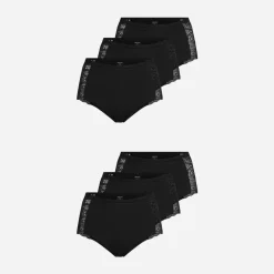 High Waist Hipster Panties mit Spitze aus Bio-Baumwolle