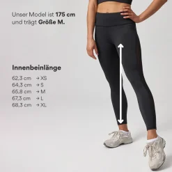 High Waist Leggings Mesh aus recyceltem Polyester