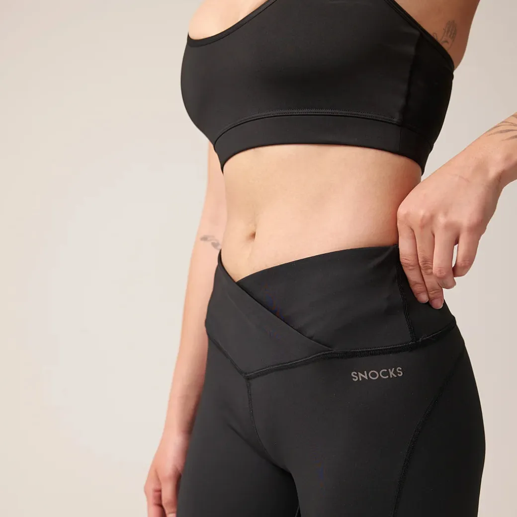 High Waist Leggings V Cross aus recyceltem Polyester