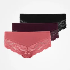 Hipster Panties mit Spitze aus Bio-Baumwolle