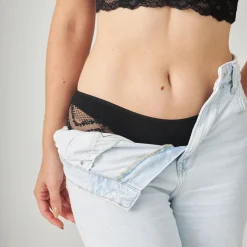Hipster Panties mit Spitze aus Bio-Baumwolle
