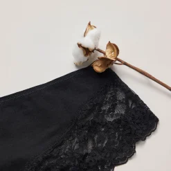 Hipster Panties mit Spitze aus Bio-Baumwolle