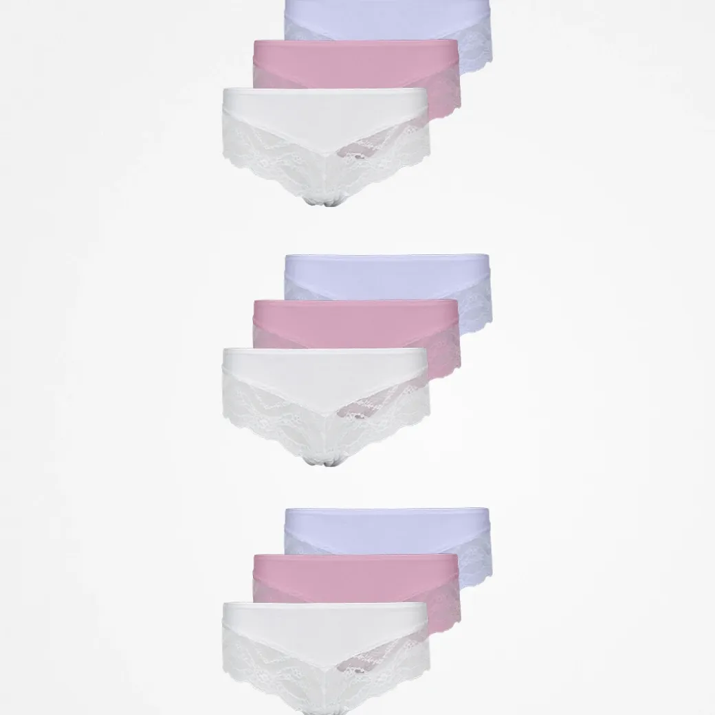 Hipster Panties mit Spitze aus Bio-Baumwolle