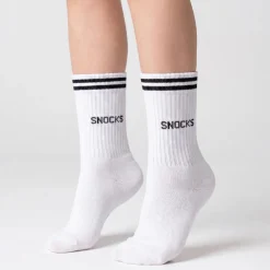 Hohe Sportsocken mit Streifen Kinder aus Bio Baumwolle