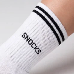 Hohe Sportsocken mit Streifen Kinder aus Bio Baumwolle