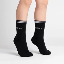 Hohe Sportsocken mit Streifen Kinder aus Bio Baumwolle