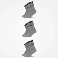 Hohe Sportsocken mit Streifen aus Bio-Baumwolle