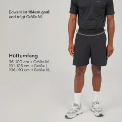 Kurze Sporthose mit Logo Herren
