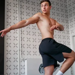 Kurze Sporthose mit Logo Herren