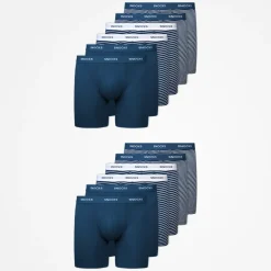 Lange Boxershorts mit Streifen aus Bio-Baumwolle