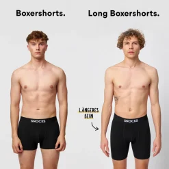 Lange Boxershorts mit Streifen aus Bio-Baumwolle