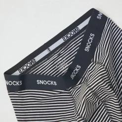 Lange Boxershorts mit Streifen aus Bio-Baumwolle