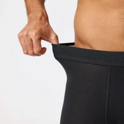Lange Boxershorts ohne Logo aus Bio-Baumwolle