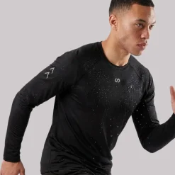 Laufshirt langarm Herren aus recyceltem Polyester