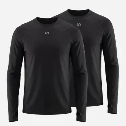 Laufshirt langarm Herren aus recyceltem Polyester