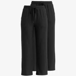 Loungehose Damen Rippstruktur aus Bio-Baumwolle