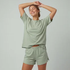Schlafanzug Set Damen kurz aus Modal