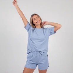 Schlafanzug Set Damen kurz aus Modal