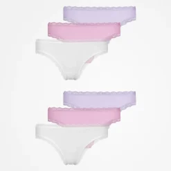 Tangas mit Spitze aus Bio-Baumwolle