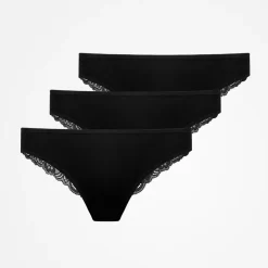 Tangas mit Spitze back ass aus Bio-Baumwolle
