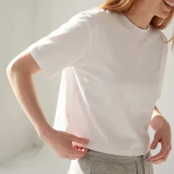 T-Shirt Cropped Damen aus Bio-Baumwolle