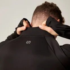 1/2 Zip Sportshirt langarm Herren aus recyceltem Polyester
