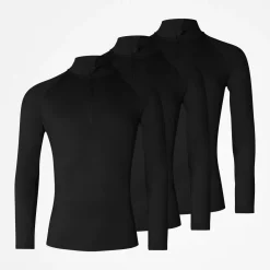 1/2 Zip Sportshirt langarm Herren aus recyceltem Polyester